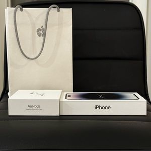 Slightly Used iPhone 14 Pro & AirPods (3rd Gen) **BUNDLE**